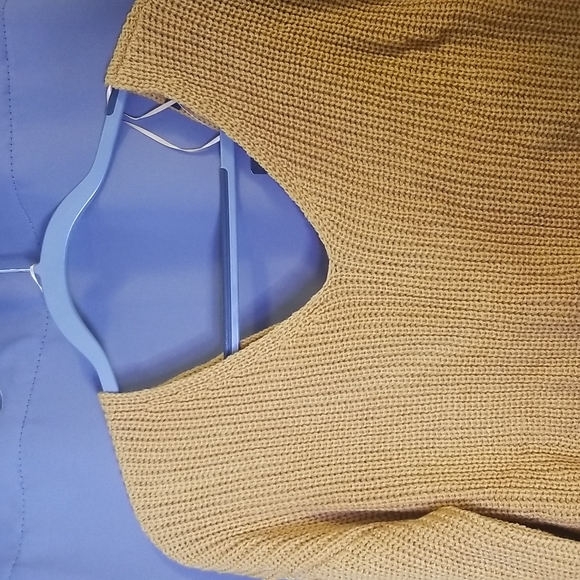 Fashion Nova Fall sweater Mustard sz. M - Picture 5 of 9